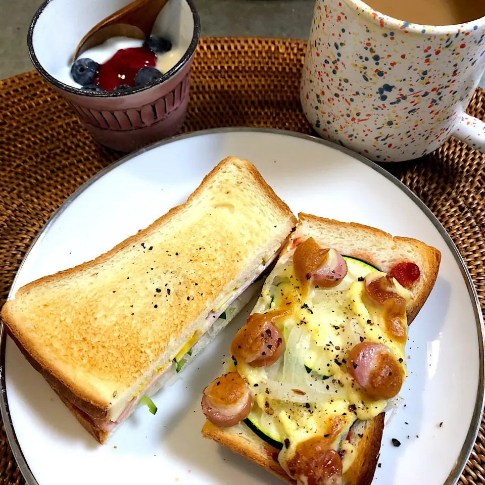 Snapdishの料理写真:朝ごぱん(ﾟ∀ﾟ)|nao子さん