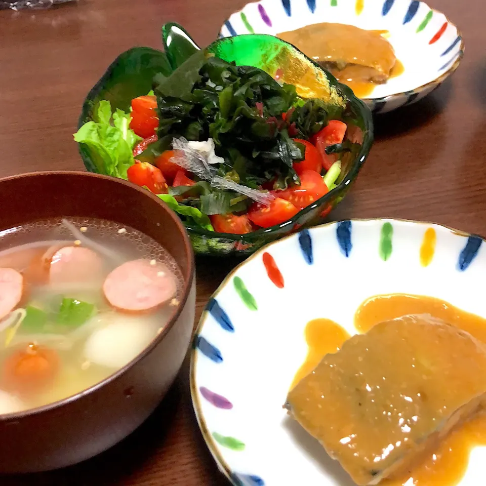 ☀️具沢山野菜スープ&さばの味噌煮☀️|なつみさん