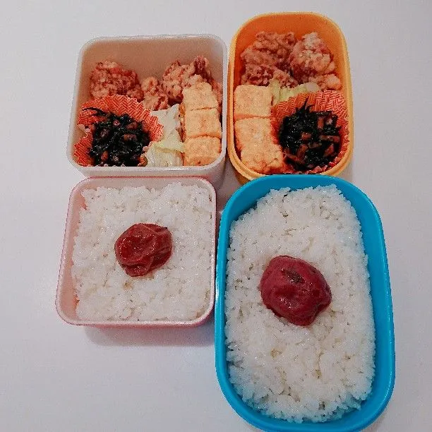 Snapdishの料理写真:8/21(火)の二人弁当🍱|ふみぃさん