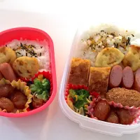 Snapdishの料理写真:娘と旦那のお弁当|tsumimiさん