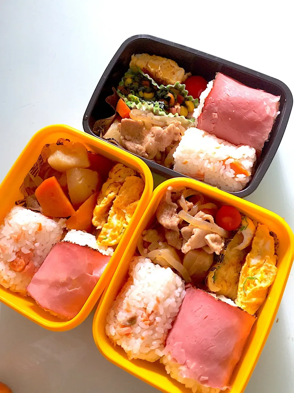 2018/08/21 急いで作った色が寂しい弁当(笑)|愛華さん