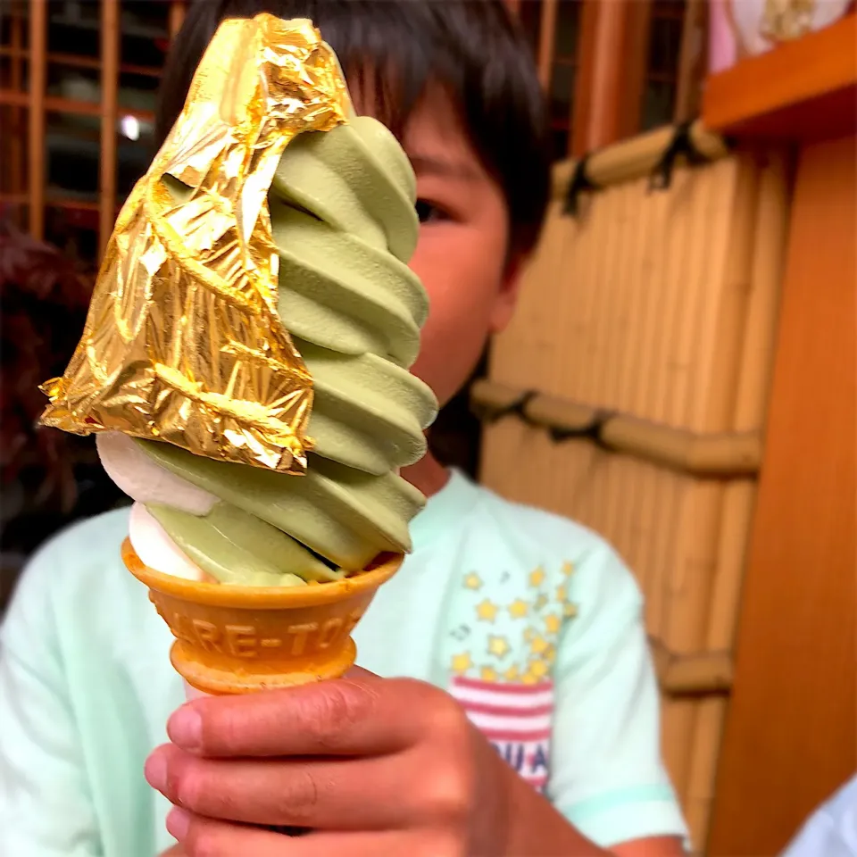 Snapdishの料理写真:金箔ソフト〜🍦✨|ぽっちゃんさん