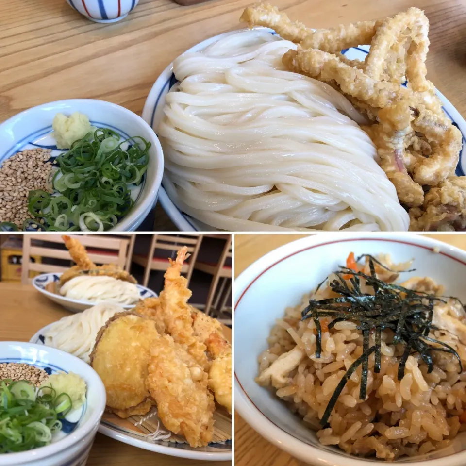 いか天ざるうどん大盛🦑🌋、鶏飯セット🐓🍚
天ぷらざるうどん|buhizouさん