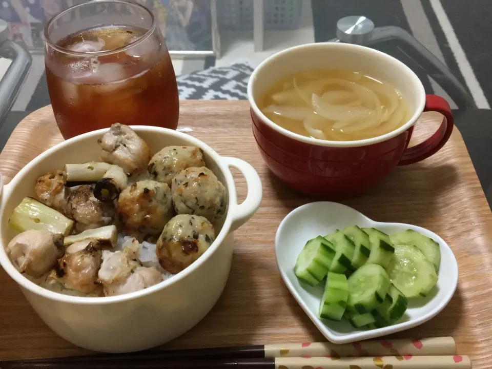 焼き鳥丼|よぉ〜さん