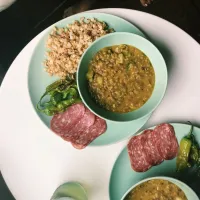 Snapdishの料理写真:ダルとカリフラワーライス dal and cauliflower rice|olololoさん