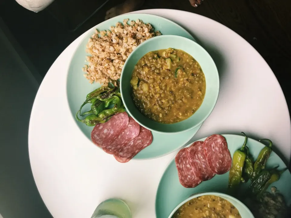 ダルとカリフラワーライス dal and cauliflower rice|olololoさん