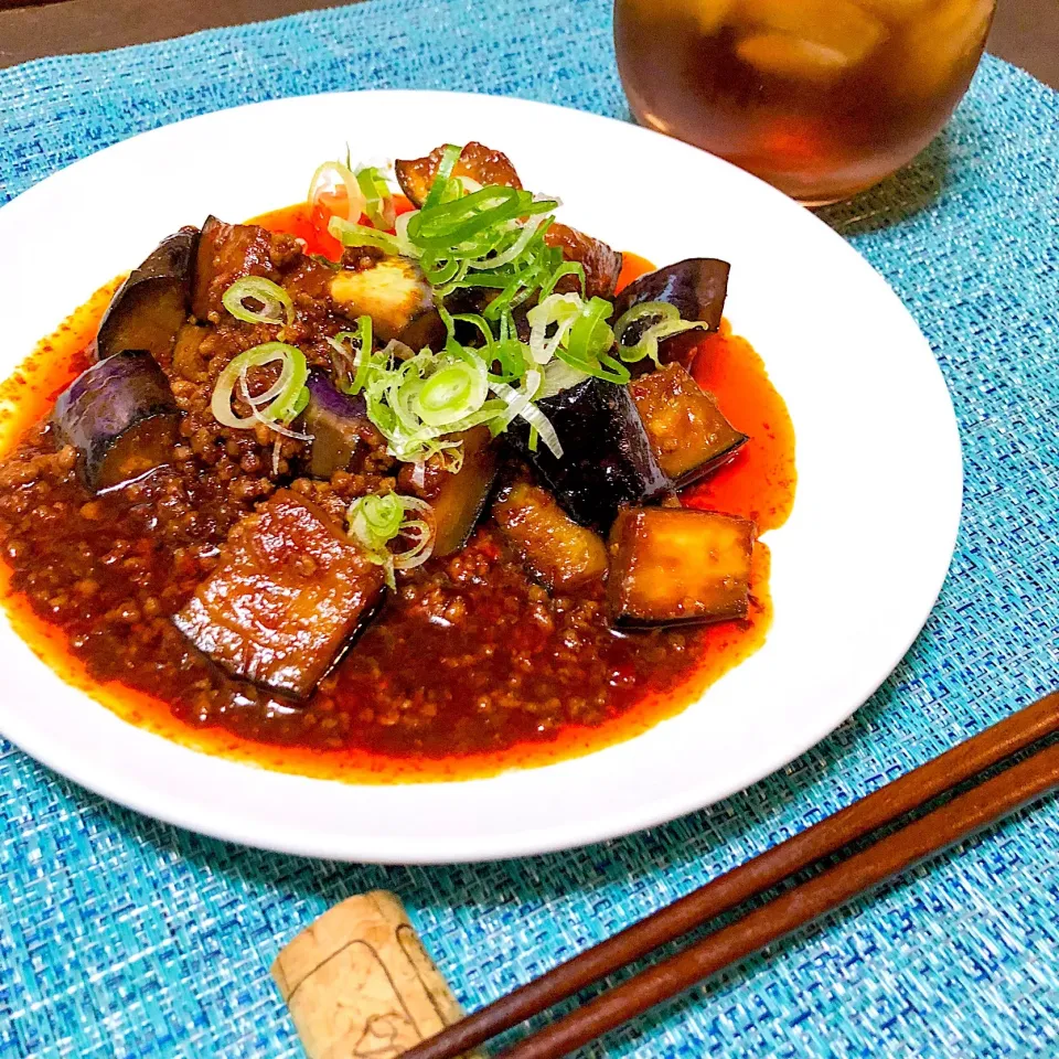 作り置き肉味噌でチャチャっと麻婆茄子☆|梅寿さん