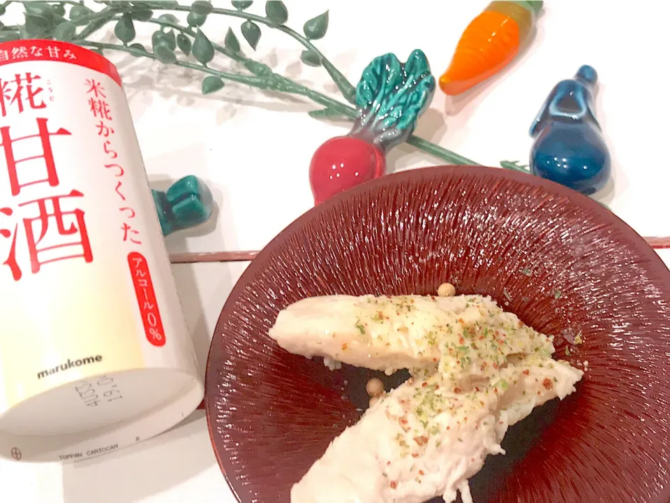 Snapdishの料理写真:#マルコメ甘麹 #しっとりささみオイル漬け|n_nさん