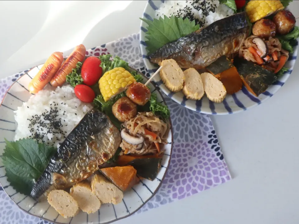 夏休み置きランチ19日目🌴
塩鯖ランチ🐟|なかじー。さん