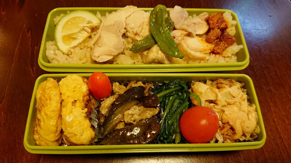 海南鶏飯弁当
 #今日のお弁当|りょーさん