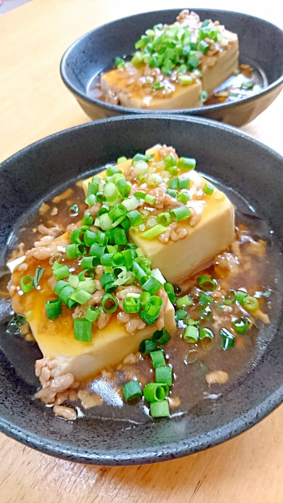 ひき肉たっぷりあんかけ豆腐|めぐまんさん