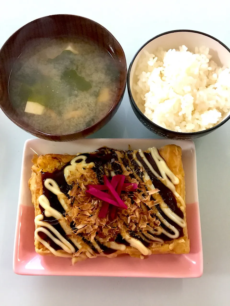 2018/08/23 四角いお好み焼きで大阪名物お好み焼き定食！|愛華さん