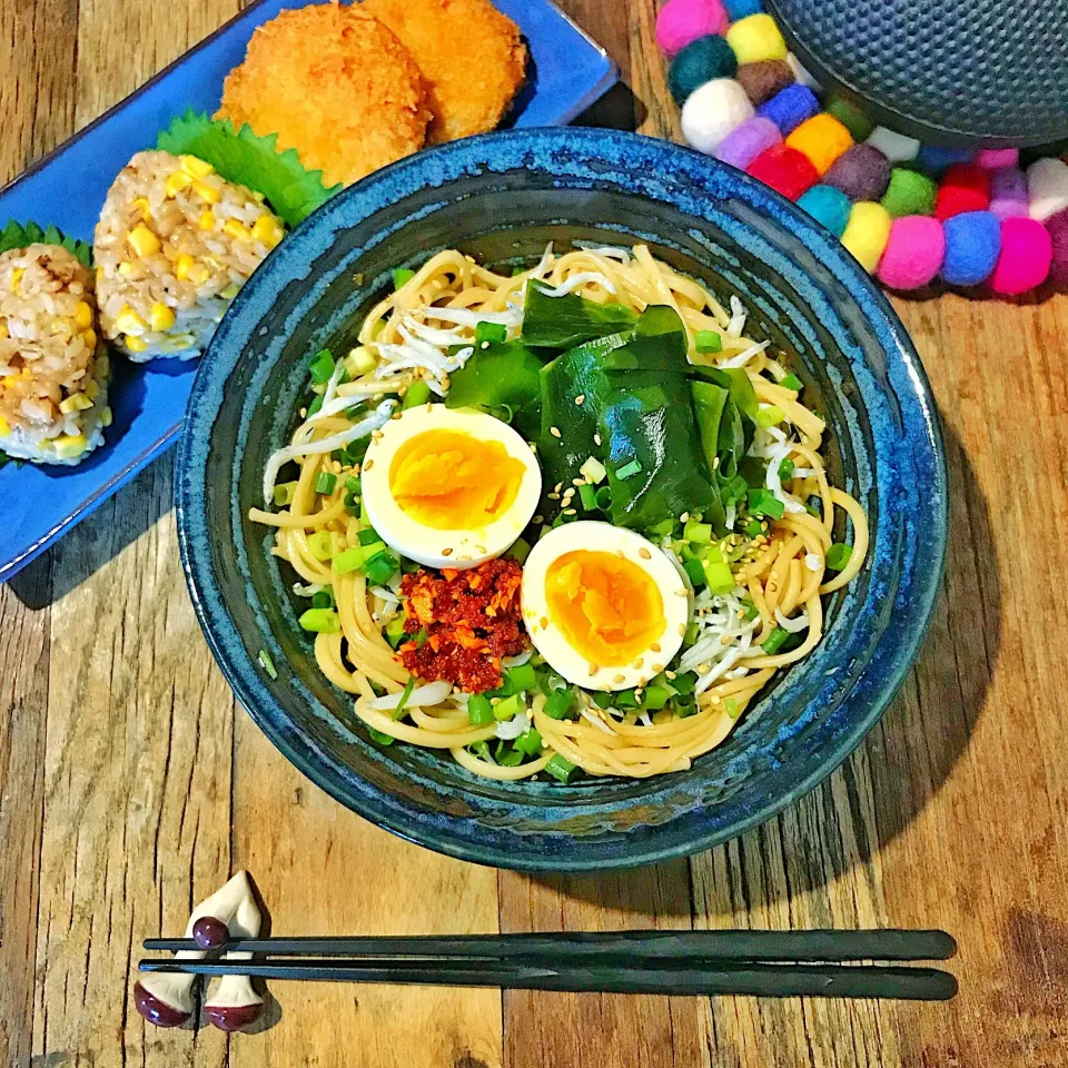 島原手延べ ピリ辛まぜ麺
モロコシおむすび🍙|Nonさん