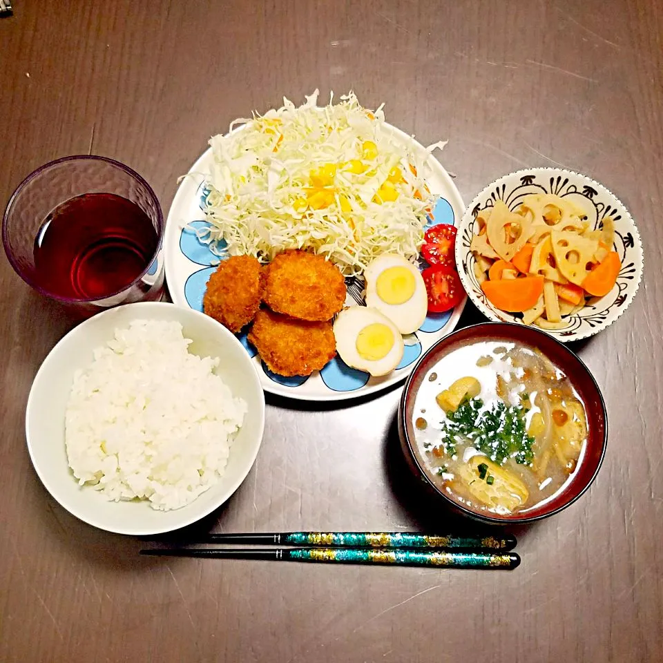 豚カツのワンプレート夜ご飯♡|Mami.Nさん