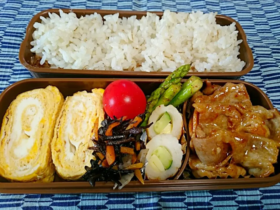 Snapdishの料理写真:☆今日のお弁当☆ パパのお弁当作り始めました。|hamamaさん