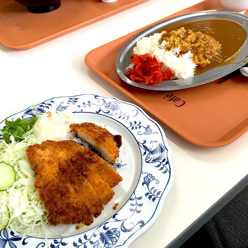 Snapdishの料理写真:夏休みの昼ごはん‼︎ 24 August
 #夏休み  #昼ごはん  #学食  #定食  #大阪芸術大学|Yoshinobu Nakagawaさん