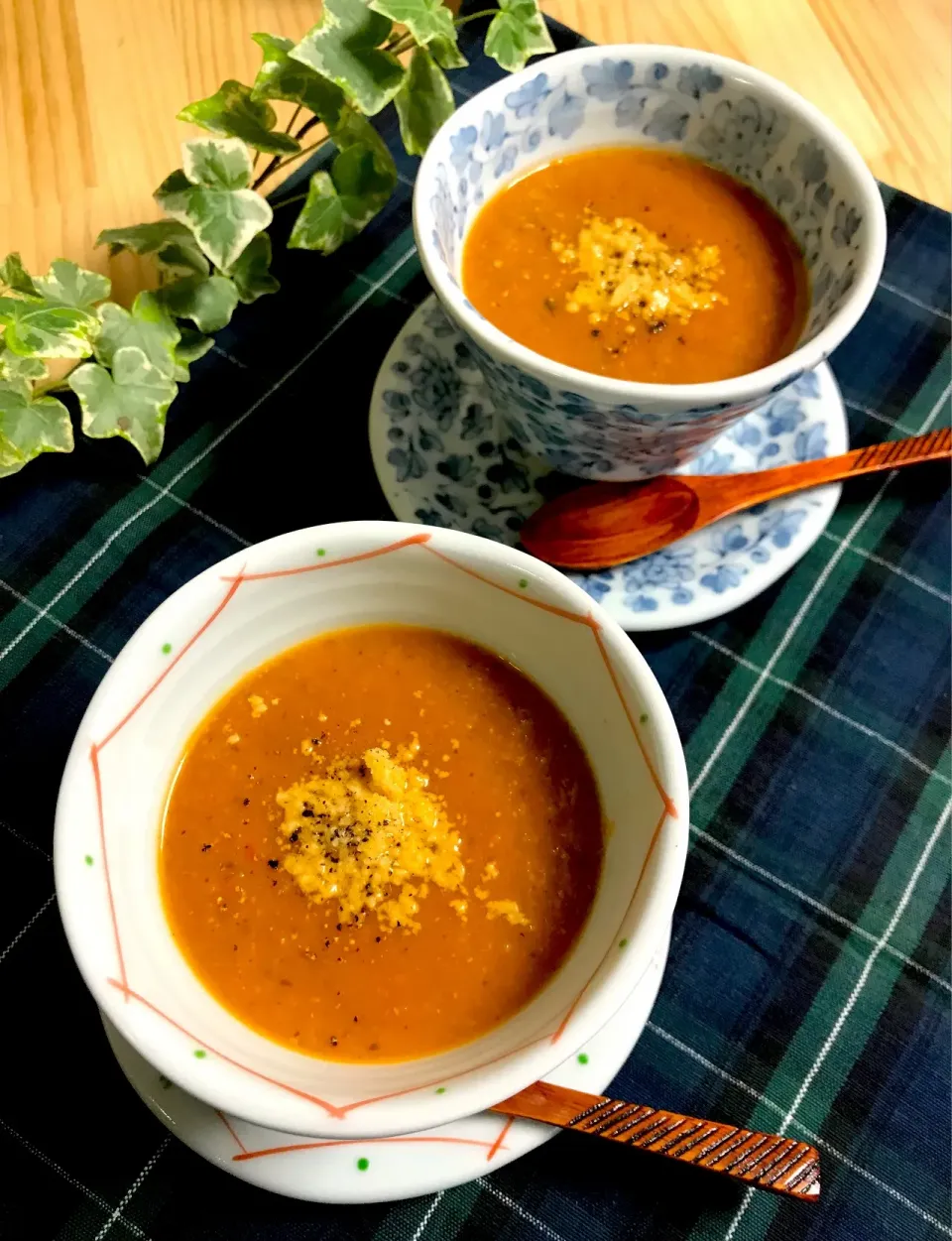 🍅🍆我が家の常備菜ラタトゥイユ…からのベジタブル クリーミィ スムージー🍅🌽温冷 どっちも美味しいよ😋|Hollyさん