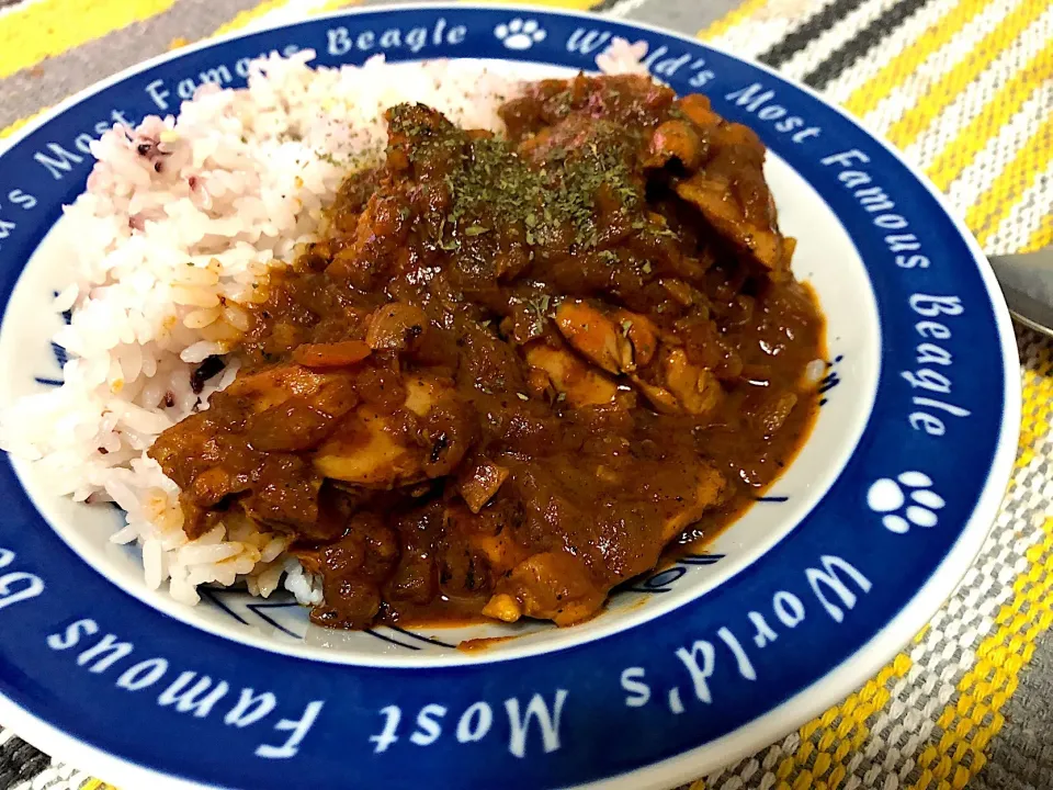 スパイス組み合わせた夏のチキンカレー|りょうさん