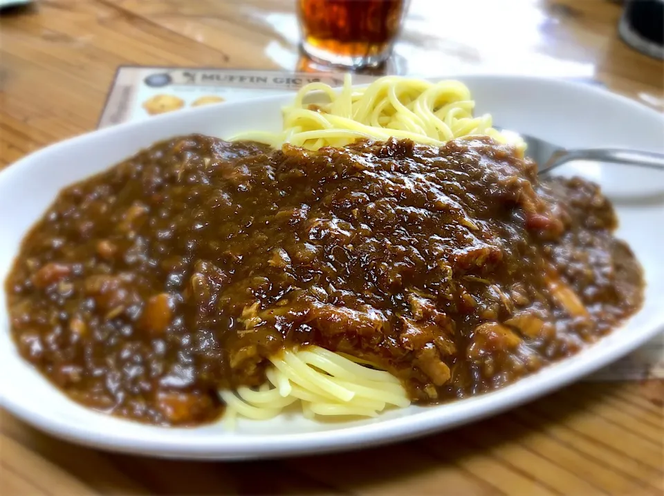 Snapdishの料理写真:チキンカレースパ🍛🍝|buhizouさん