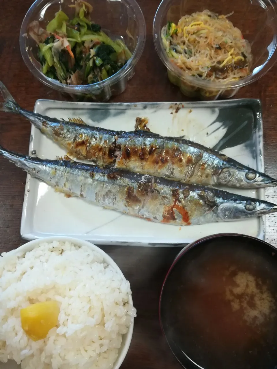 初物の秋刀魚 #昼食|アクちゃんさん