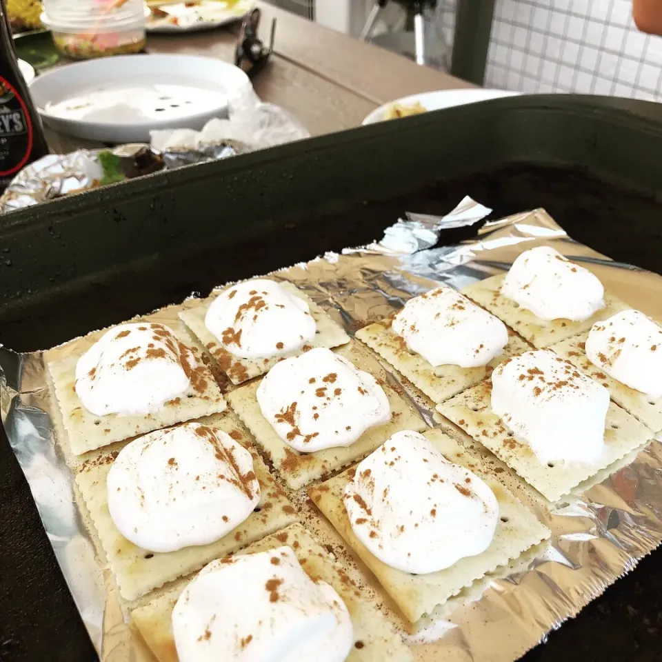 ホットプレートBBQでもスモアが食べたい！|tomoさん