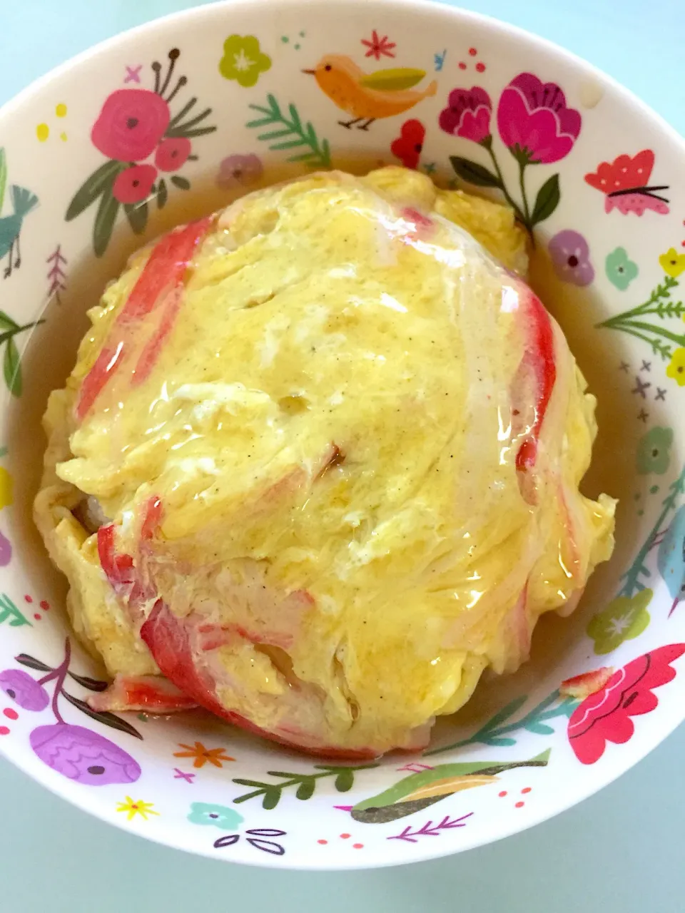 2018/08/25 昼ごはんはカニ玉丼！|愛華さん