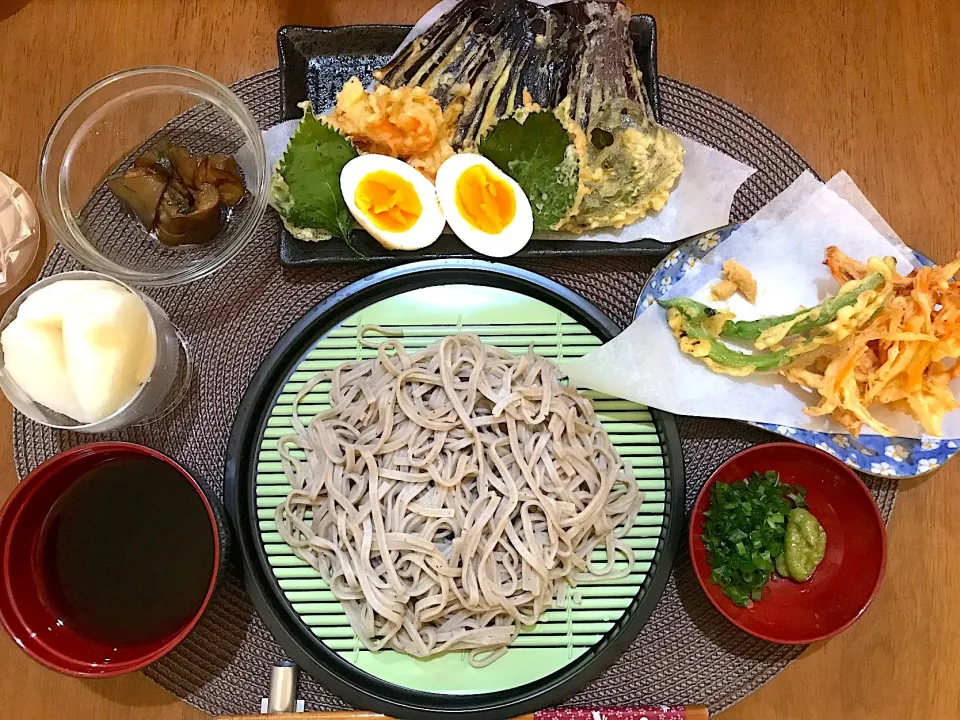 天ぷらそば定食|ゆうかさんさん