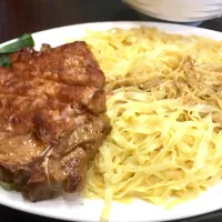 Snapdishの料理写真:豬扒撈粗👍|Ho Tangさん