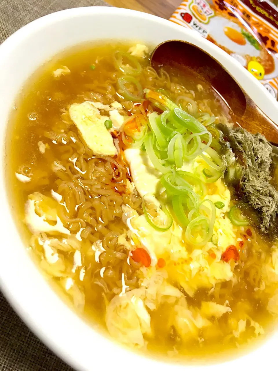 Snapdishの料理写真:とろふわチキンラーメン｜日清チキンラーメン|morimi32さん