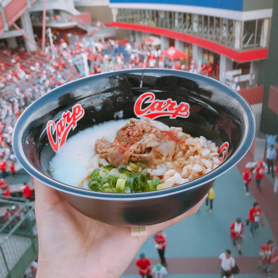 ぶっかけとろろ肉うどん|ちゃみこさん