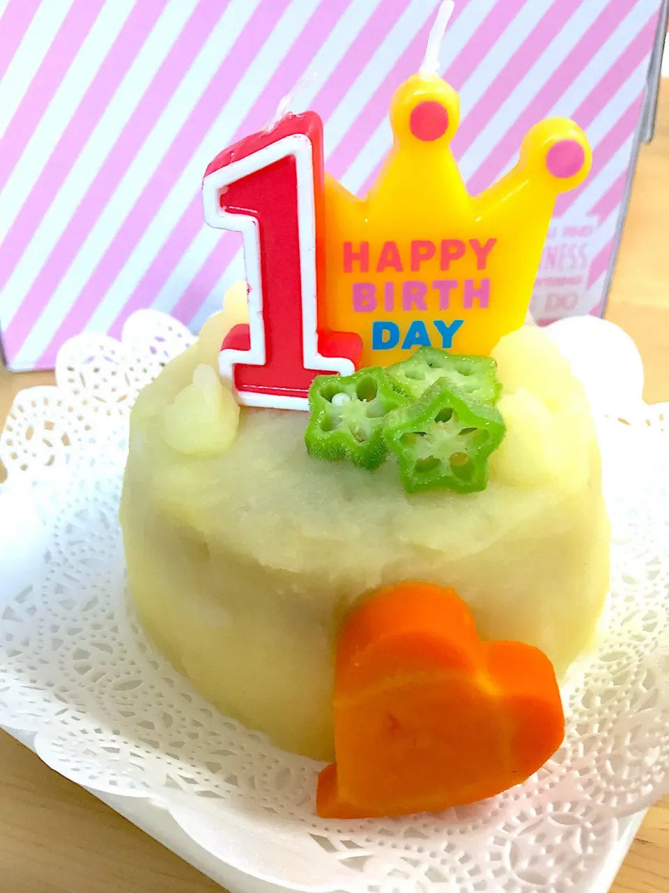 #誕生日ケーキ #ご飯ケーキ #１歳|ゆりえさん