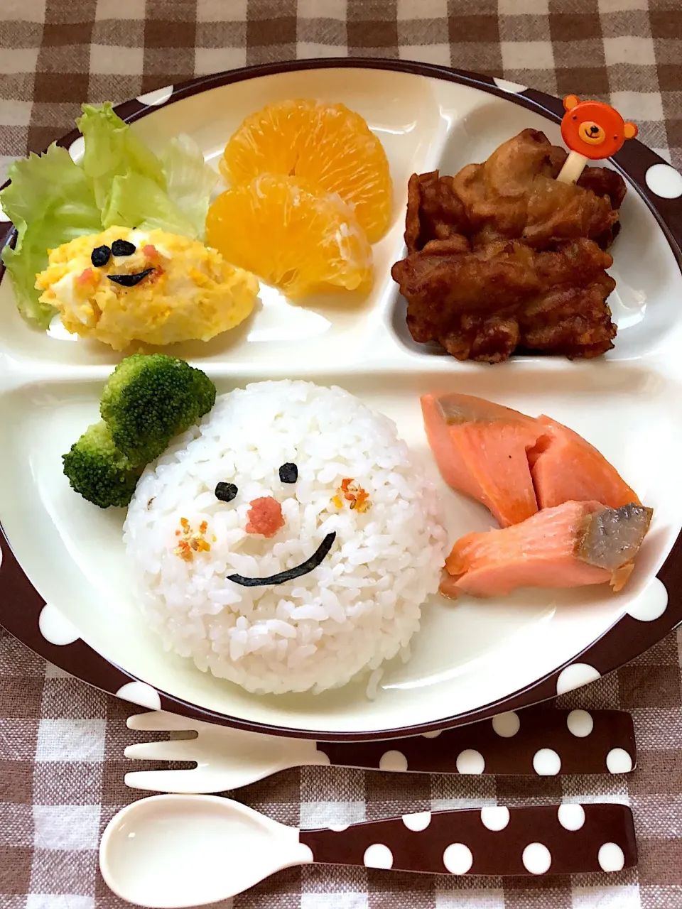 Snapdishの料理写真:⭐︎スマイル朝ご飯◡̈⃝⭐︎|はるさん