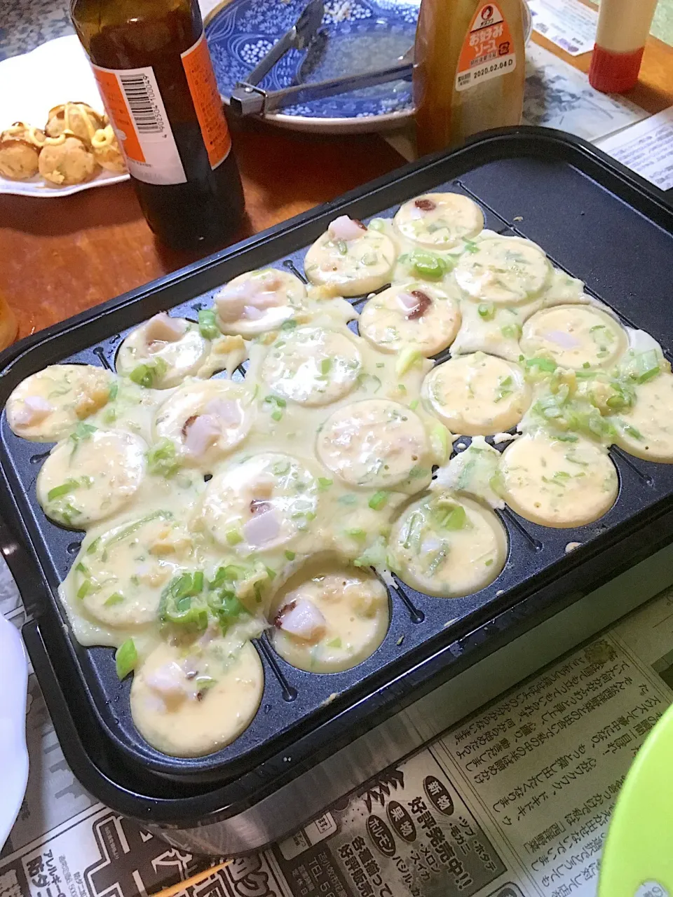 Snapdishの料理写真:休日は、🐙たこ焼きパーティー🎉|みかさん