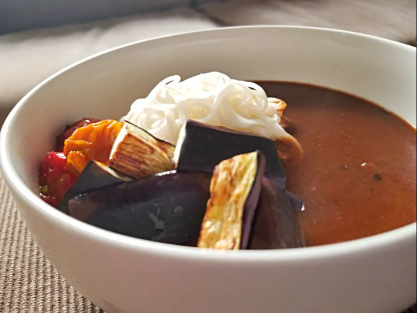 野菜カレーそうめん|しあるさん