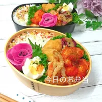 Snapdishの料理写真:旦那のお弁当➰✨🎶|ユミさん