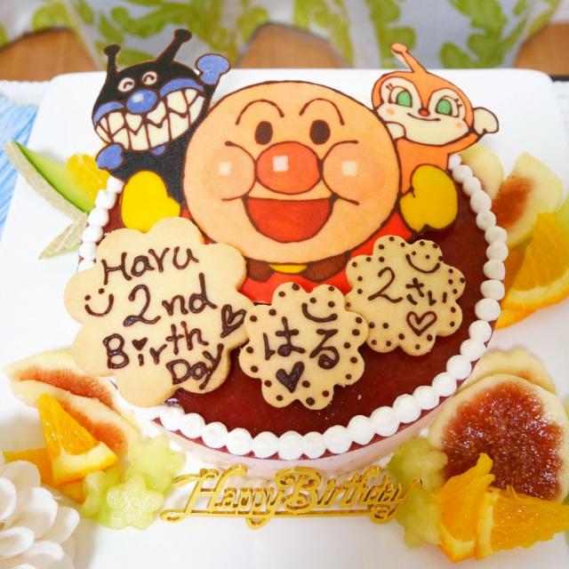 Yucca さんのおかんのいちごムースケーキ 息子2歳のアンパンマンbirthday Cake Pikyu Snapdish スナップディッシュ Id Xr1dia