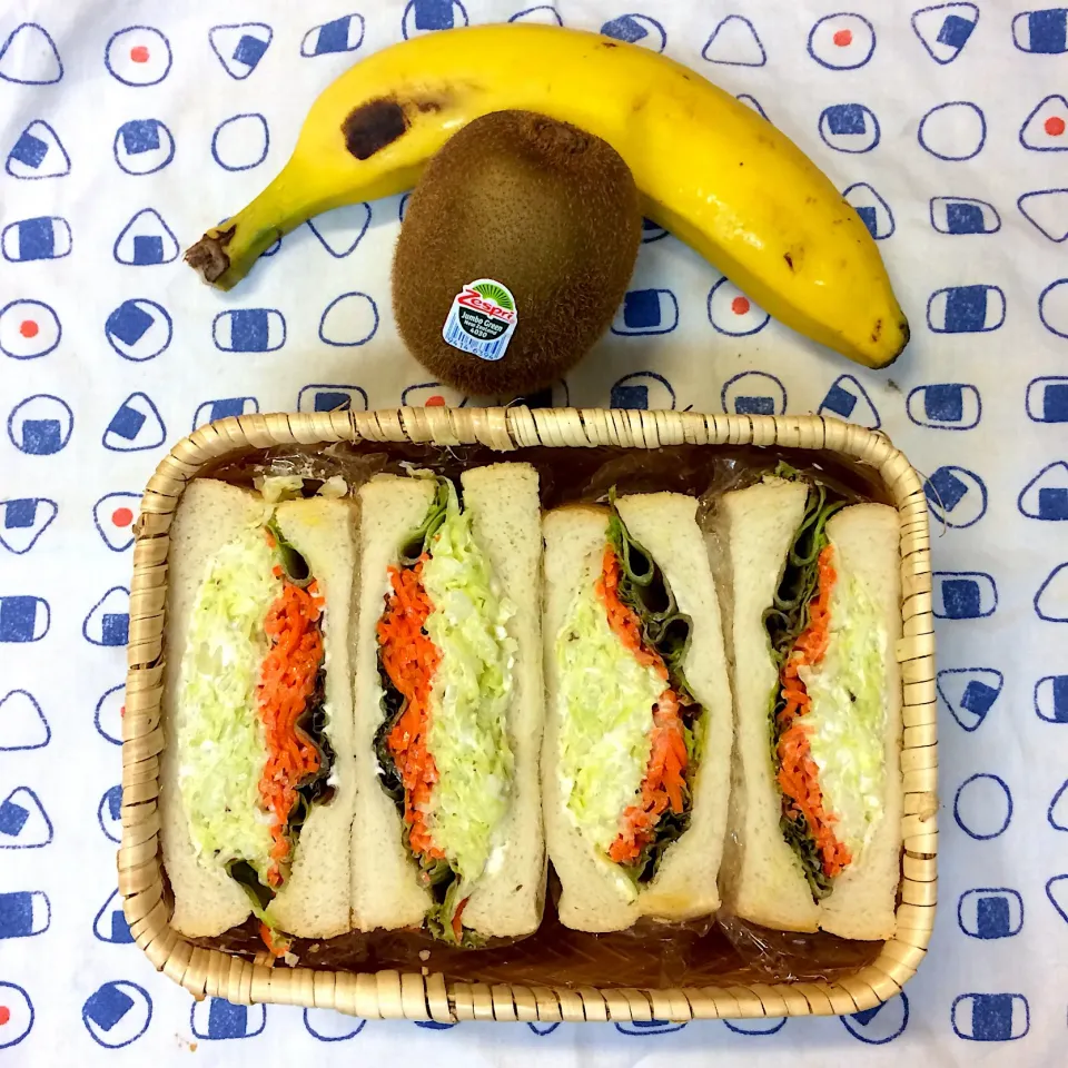 #vegan弁当 
サンドイッチ弁当|makiko_aさん