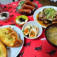 8月27日(月)の夜ごはん
 茄子と豚バラぽん酢  ほか、本日も食べ過ぎメニュー|和牛ハラミさん