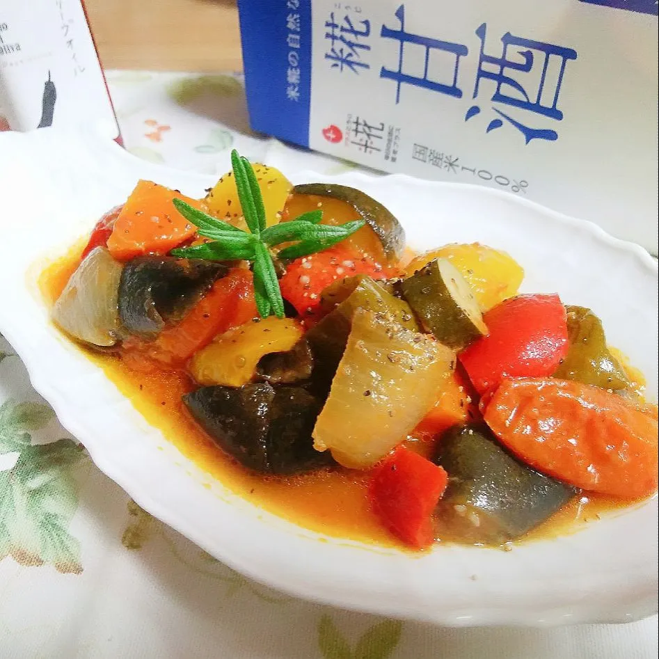 Snapdishの料理写真:甘酒入りラタトゥイユ😌|sakurakoさん