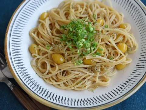 揚げ銀杏とじゃこのバターしょうゆスパゲッティ|ヤマサ醤油公式アカウントさん