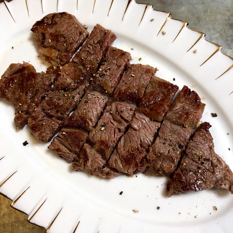 黒毛和牛ミスジステーキ🥩😋|nao子さん