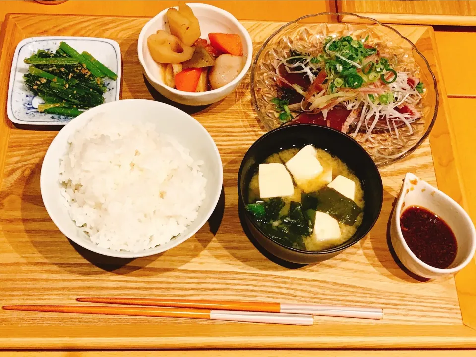 カツオのタタキ定食|tocoさん