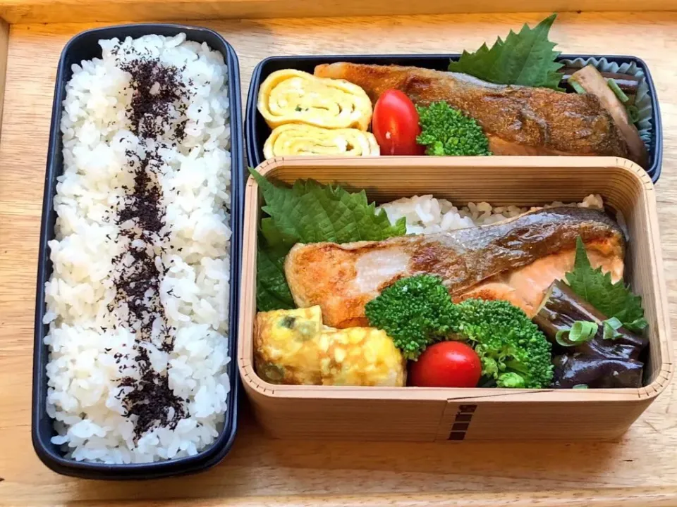 鮭のポン酢焼き 弁当|弁当 備忘録さん