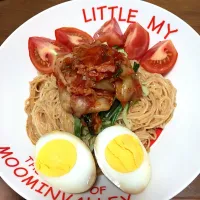 Snapdishの料理写真:素麺ビビン麺☆|りんごさん