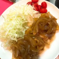 鶏肉の生姜焼き|は♡さん