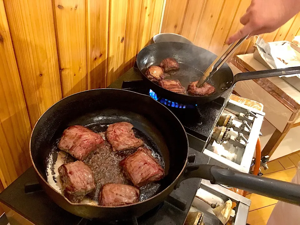 Snapdishの料理写真:#ミスジステーキ  #livekitchen|dabasyuさん