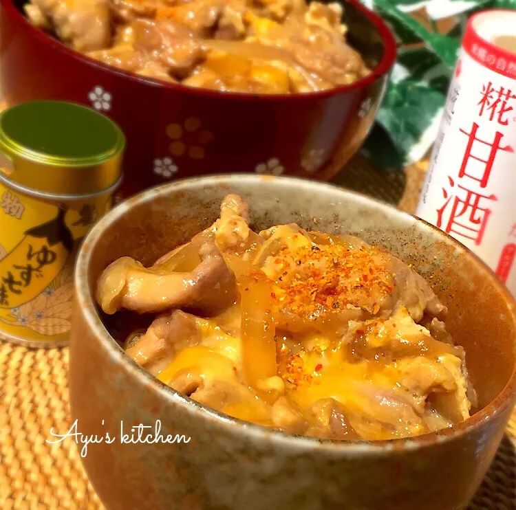 親子丼♡息子とふたりごはん|あゆさん