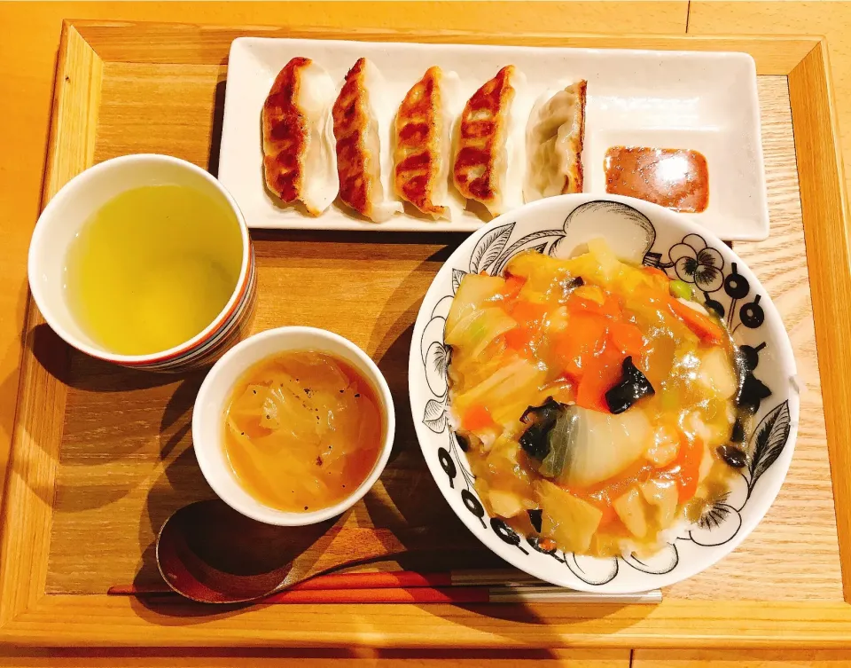 中華丼と餃子定食|tocoさん