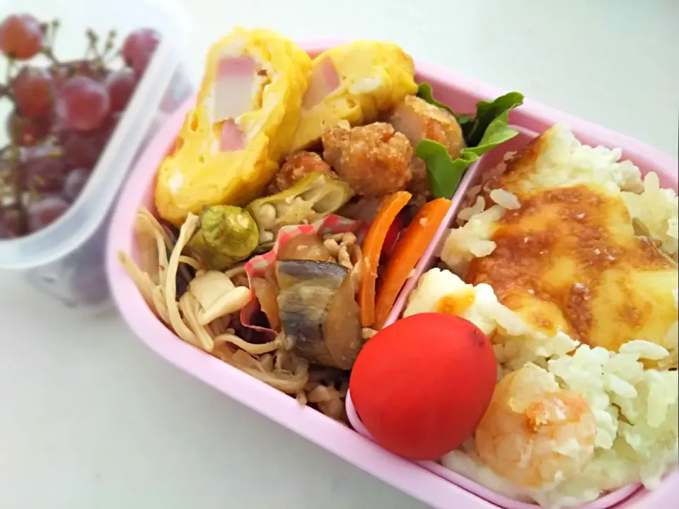 あきさんのエビドリア弁当🍱|まきごろうさん