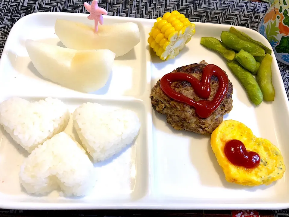 Snapdishの料理写真:お子様ランチプレート(適当💦💦)|Ikuさん